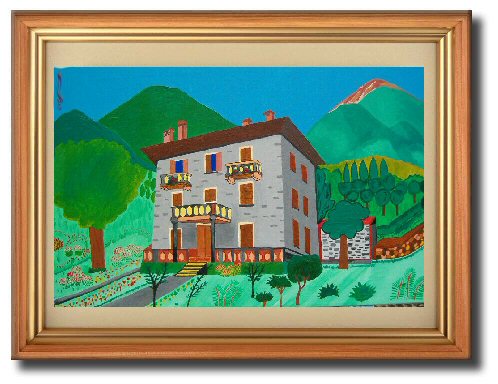 Paesaggio di Dazio e del monte Collino