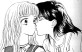 Miwa da un bacio a Meiko